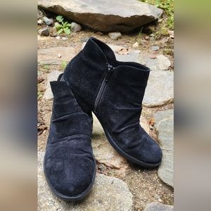 11 | 43 - Born Shoes Adalee Ankle Booties BR0016809 Black Leather Side Zipper